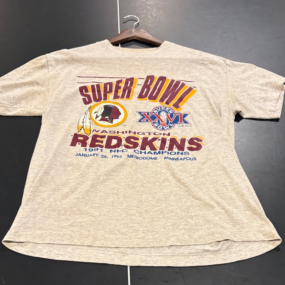 Vintage Super Bowl Redskins 1991 NFC champions men's large Tee